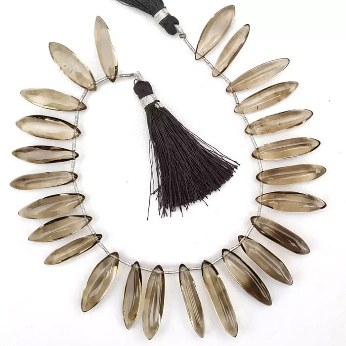top quality Smoky Quartz Plain Beads Strands wholesaler