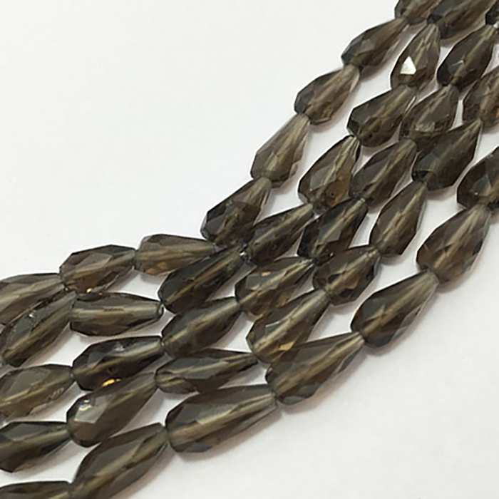 Best Buy Smoky Quartz Faceted Top Drill Drops 7mm to 9mm Beads