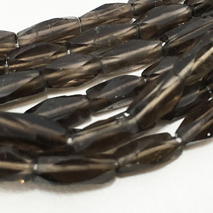 Buy Best Smoky Quartz Faceted Brick 8mm to 10mm Beads