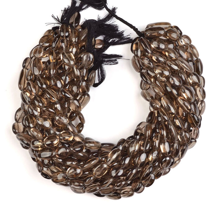 top quality Smoky Quartz Plain Beads Strands wholesaler