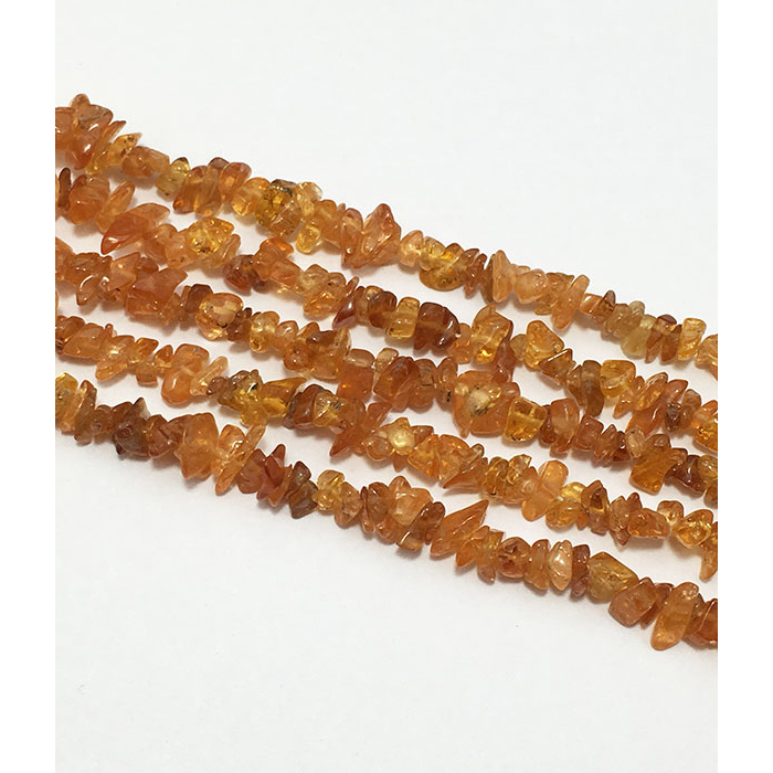 Stunning Spessartite Garnet Uncut Chips Uneven Beads