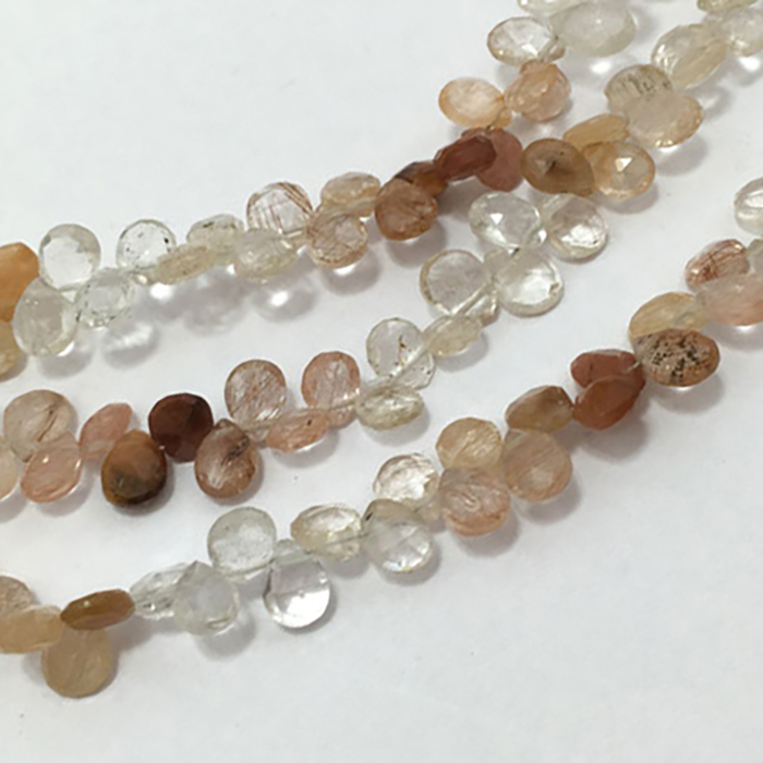 wholesaler Strawberry Quartz Faceted Pears Beads