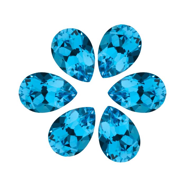 Buy Online Natural Swiss Blue Topaz Oval Gemstone | Semi Precious Gemstones