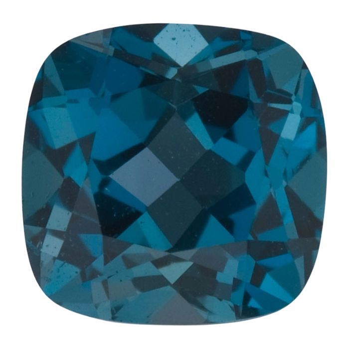 Buy Online Natural London Blue Topaz Cushion Gemstone | Loose London Blue Topaz Gemstones