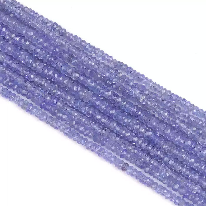 wholesaler of Tanzanite Faceted Beads Strands for mala