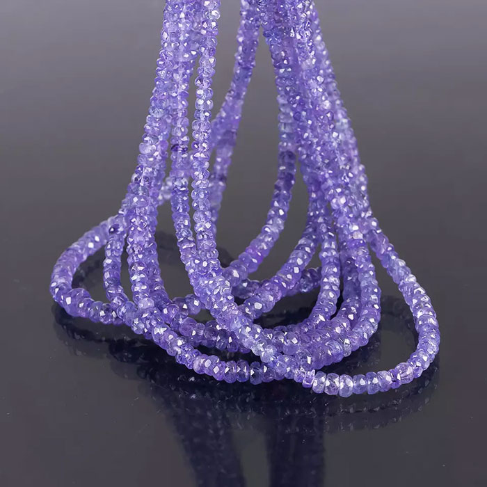 wholesale Tanzanite Faceted Beads Strands for necklace