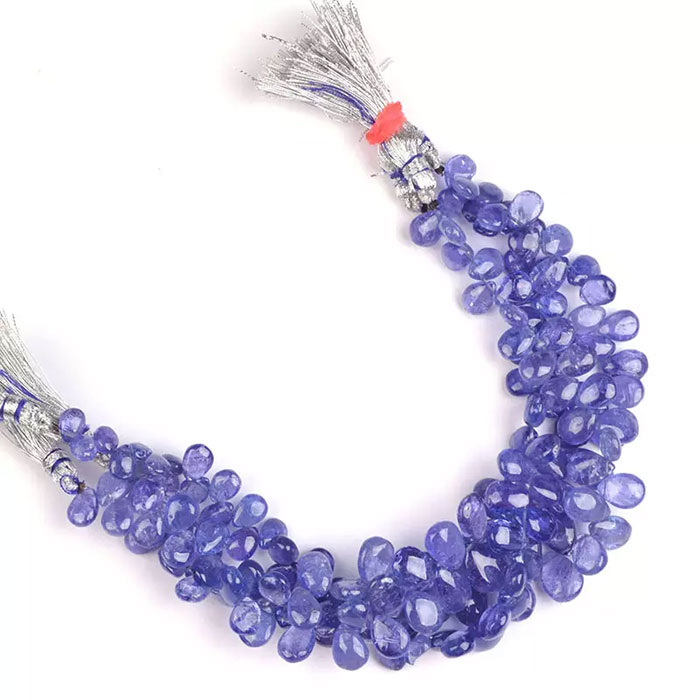 high quality Tanzanite Plain Beads Strands for jewellery