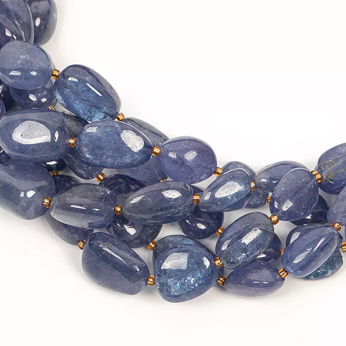 best quality Tanzanite Plain Beads Strands manufacturer