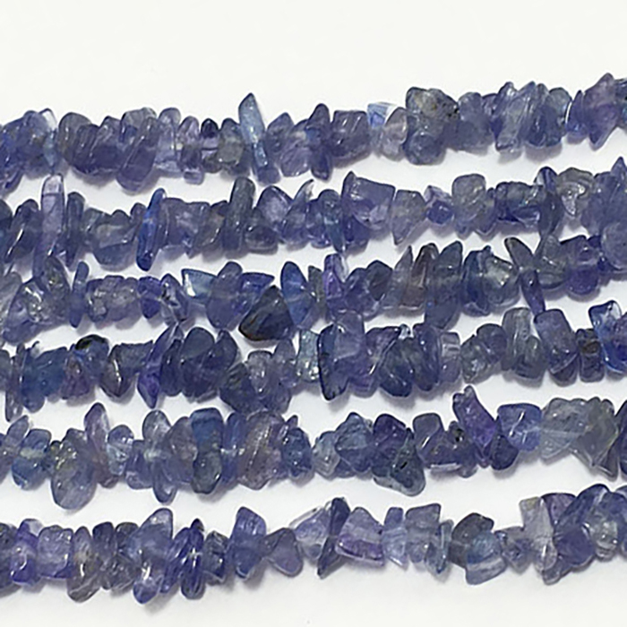 Natural Tanzanite Aa Uneven Uncut Chips 35 Inch Beads Strands