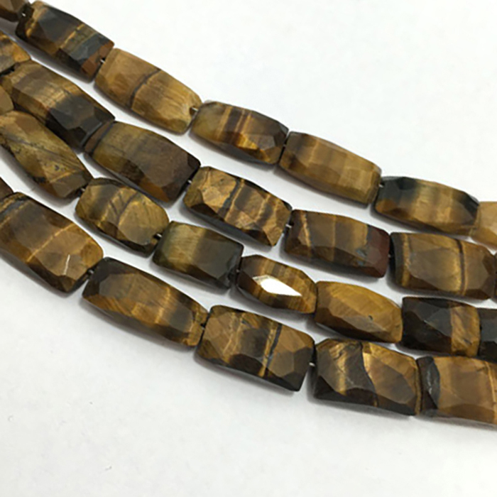 Buy Best Tiger Eye Faceted Chiclet 10mm to 15mm Beads
