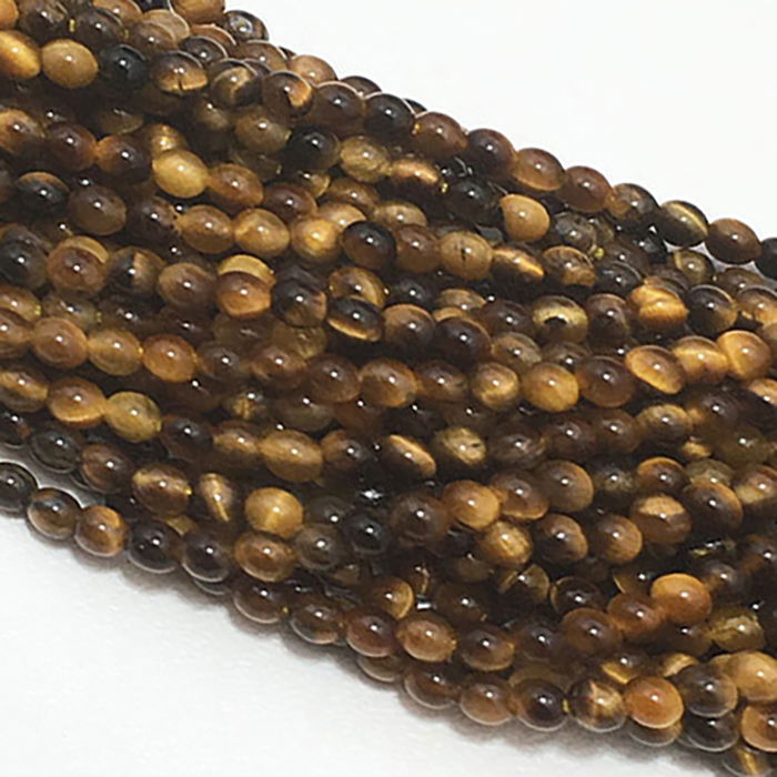 Best Buy Tiger Eye Plain Round 2mm to 3mm Beads