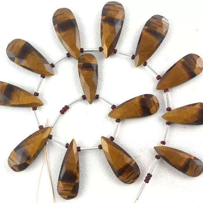 wholesaler of Tiger's Eye Faceted Beads Starnds for mala