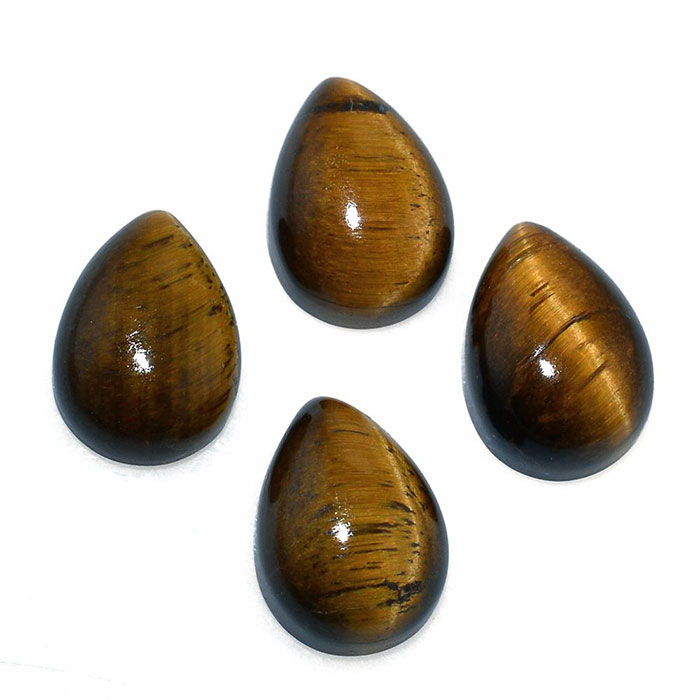 Buy Online Natural Tiger's Eye Oval Gemstone | Semi Precious Gemstones