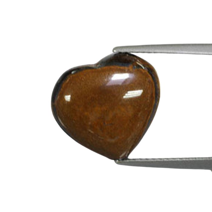 Shop for the best loose jewelry stones | heart Tiger's Eye loose gemstone|