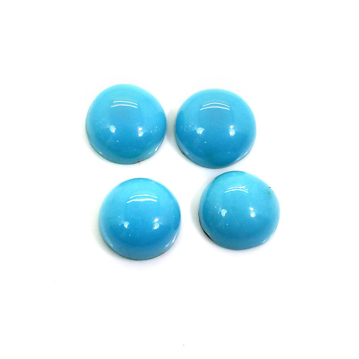 Round Natural Turquoise Loose Gemstone For Jewelry Making