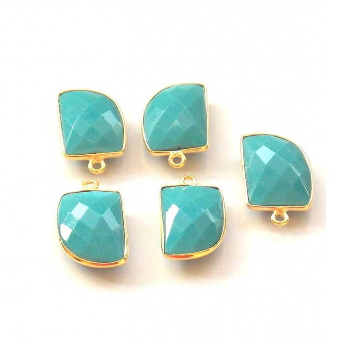 Handmade Exporter Gemstone Single Bail Connector Available At Wholesale Price