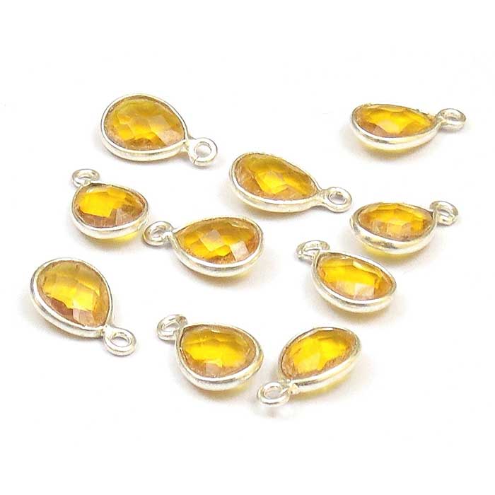 Wholesaler Gemstone Single Bail Connector Bezel Setted Gemstone Connector