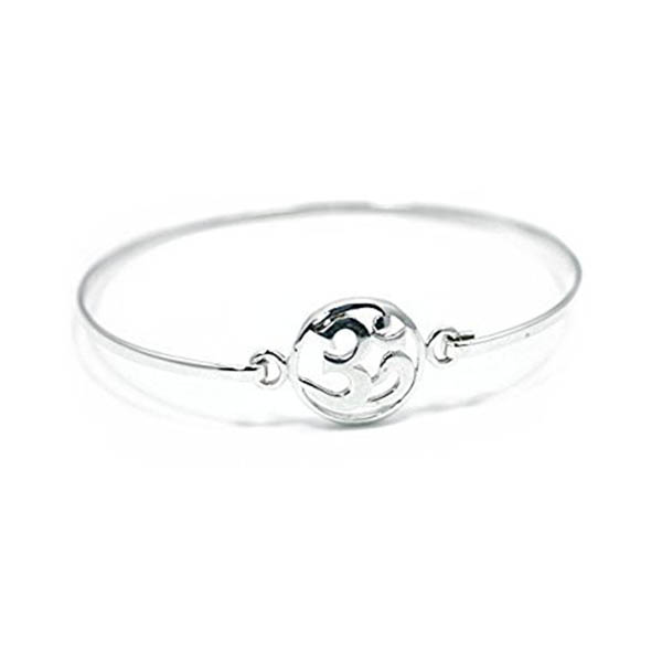 Buy Sterling Silver Om Bracelets at ChakraCollections.com