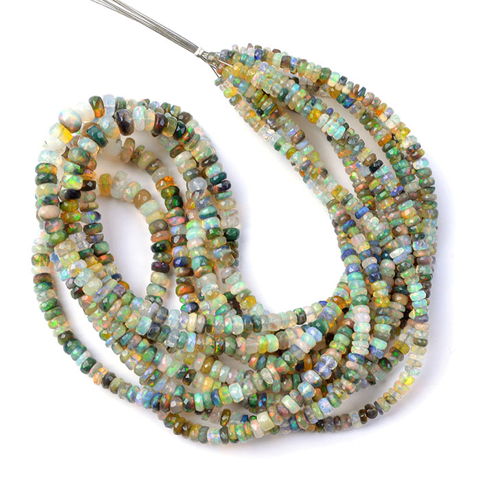 best buy Opal Faceted Beads Strands for necklace