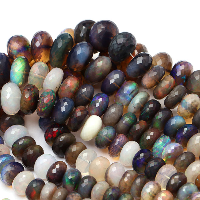 best quality Ethiopian Opal Faceted Beads Strands manufacturer