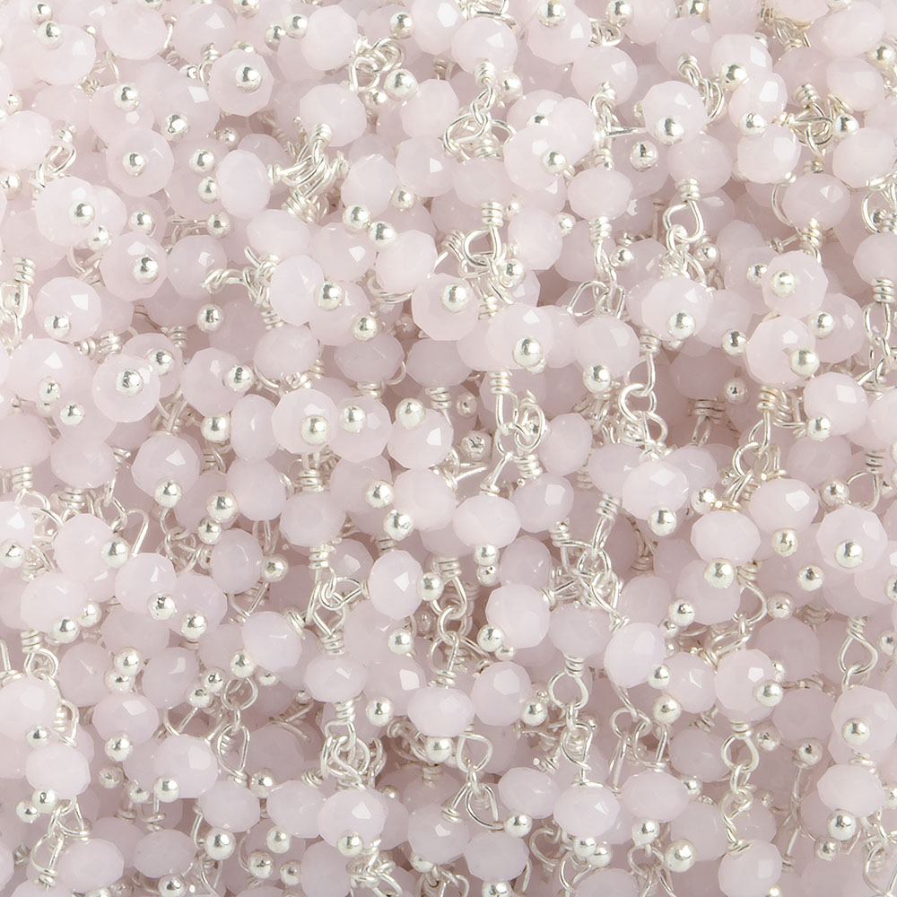 Online Supplier Of Pink Crystal Rondell Chain