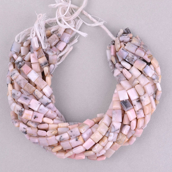 online selection of Pink Opal Plain Beads Strands for mala