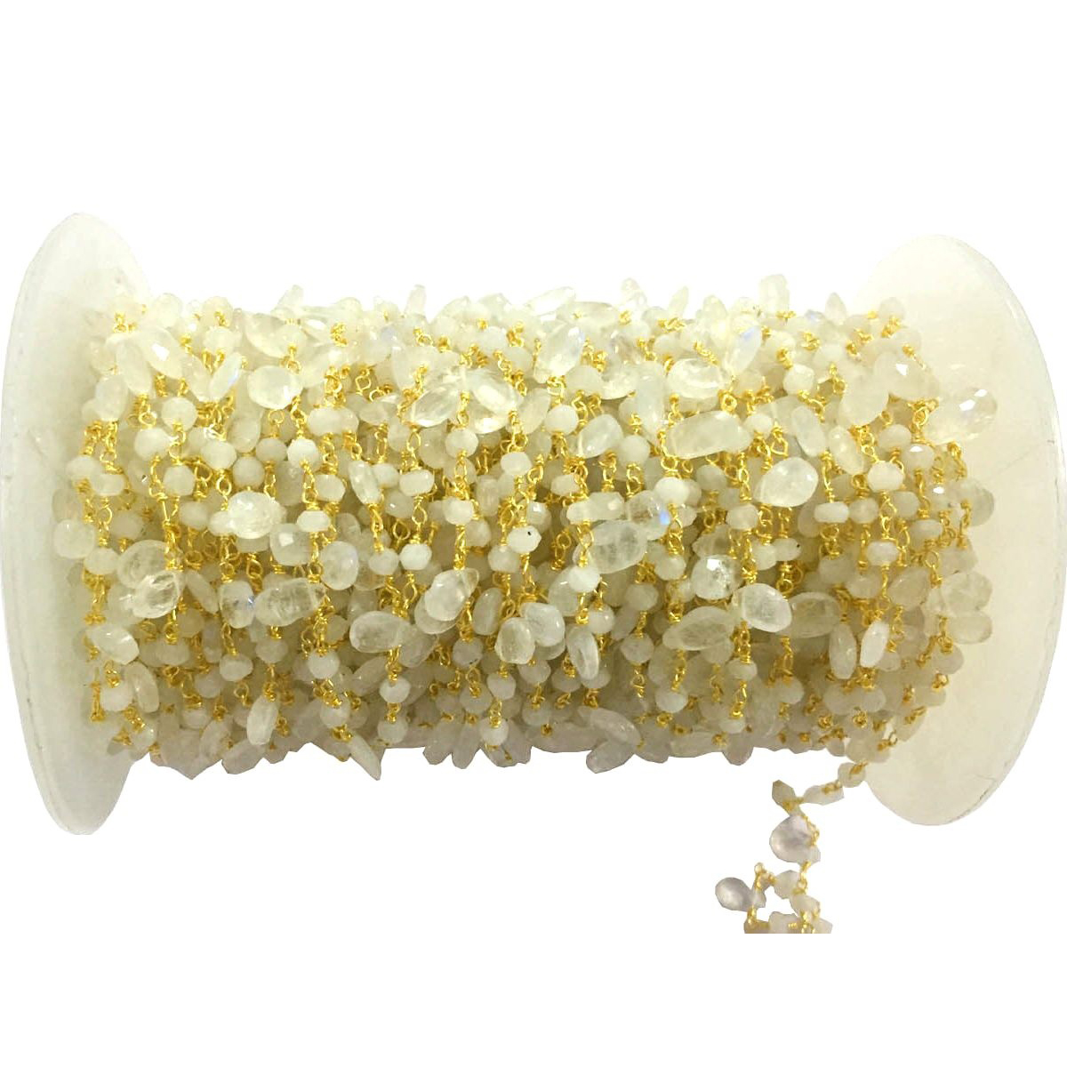 Genuine  rainbow Moonstone Rosary Chains