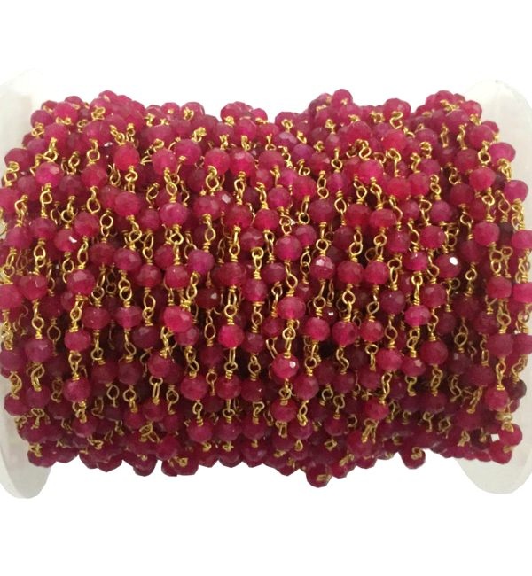 Online Supplier Of ruby Gemstone Rosary Chains