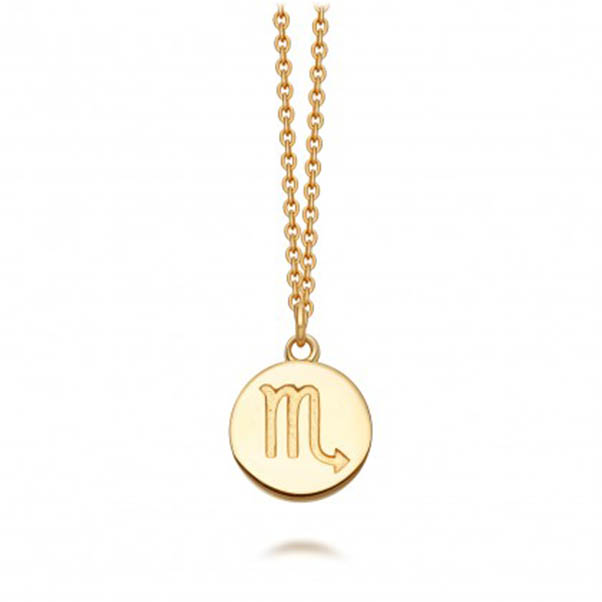 Scorpio Zodiac  Astrology Necklace Jewelry