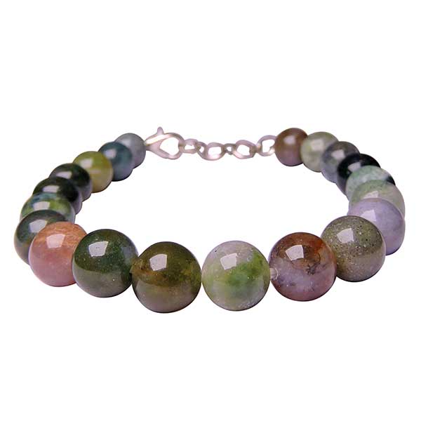 Buy Online Semi Precious Bloodstone Beads Bracelets At Wholesale Price