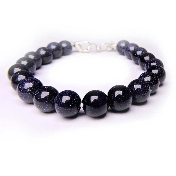 Best Price Of Semi Precious Blue Sunstone Beads Bracelets Jewelry