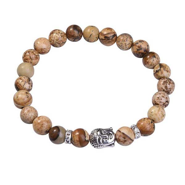 Online Shop Of Semi Precious Picture Jasper Beads Bracelets Jewelry