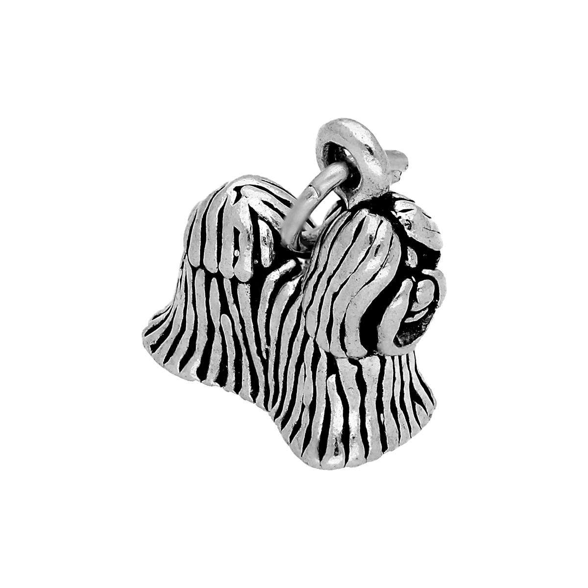 Buy Online 927 Fine Silver Wholesale Charm |Huge Collections Shih Tzu Charm|