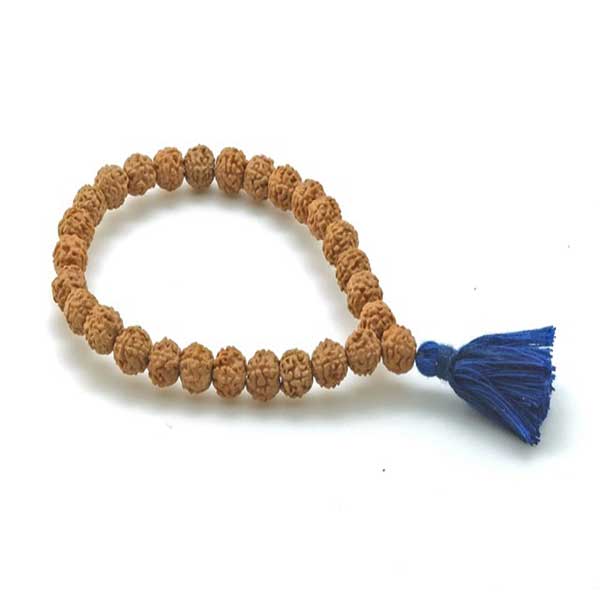 Online Genuine Rudraksha Tassel Wrist Beads Handmade Bracelets Form Jaipur