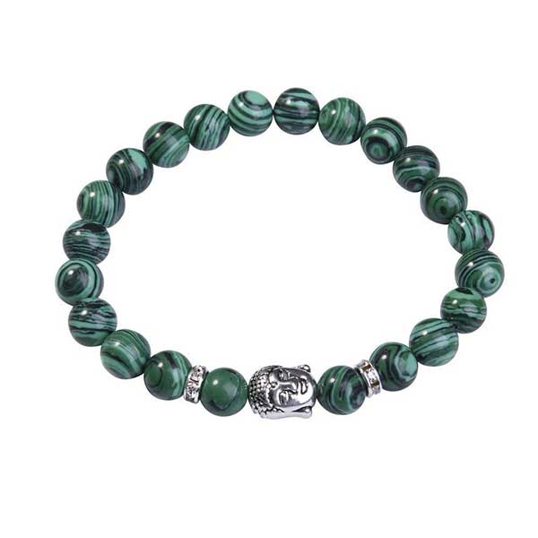 Exporter Of Natural Loose Malachite Beads Bracelets At Cheap Price