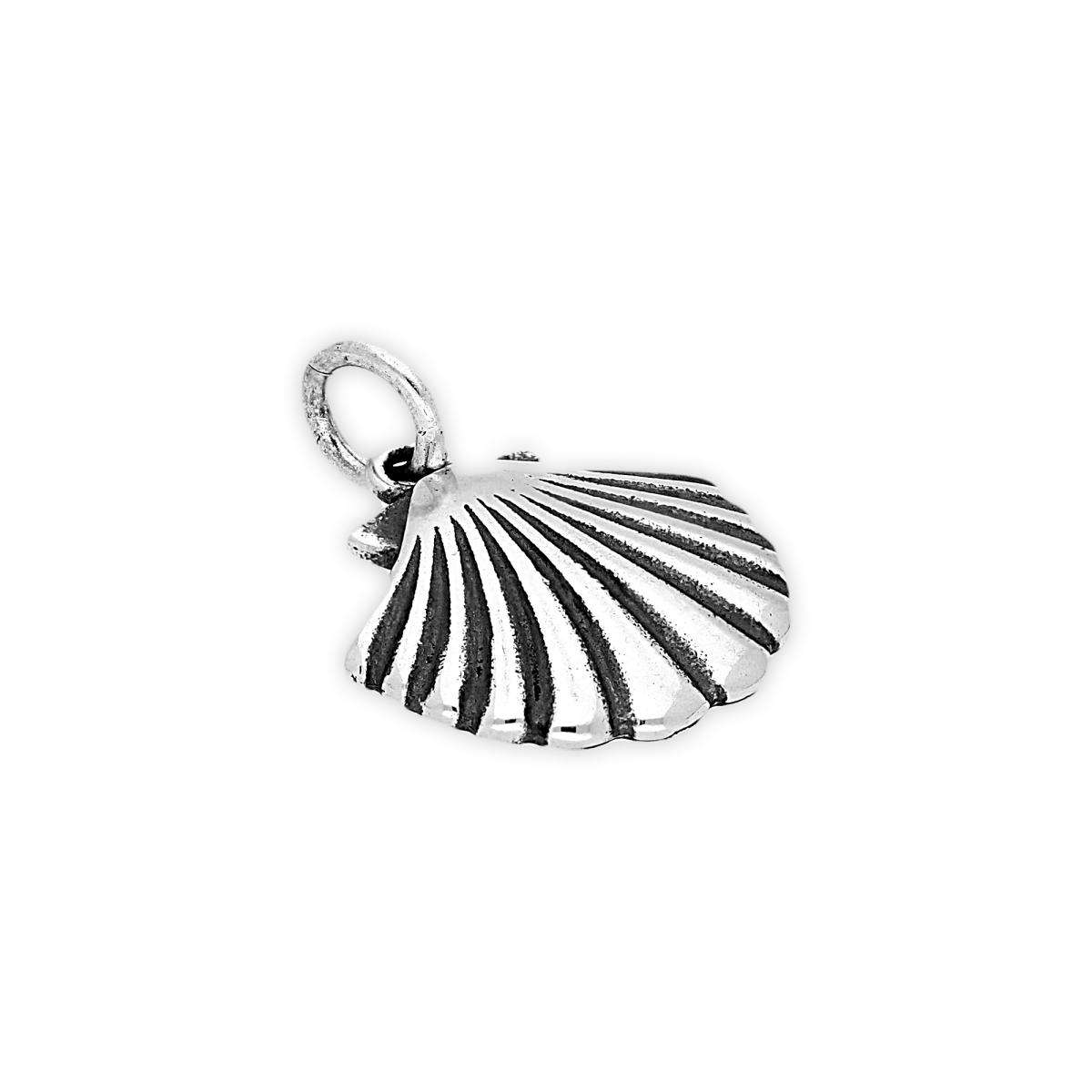 Online Shop Seashell Charm |Fine Sterling Silver Seashell Charm|