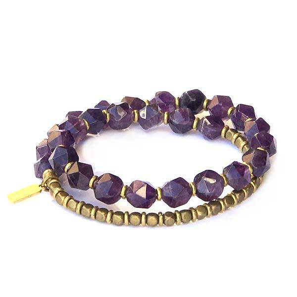 Wholesaler Of Semi Precious Amethyst Beads Bracelets At Low Price