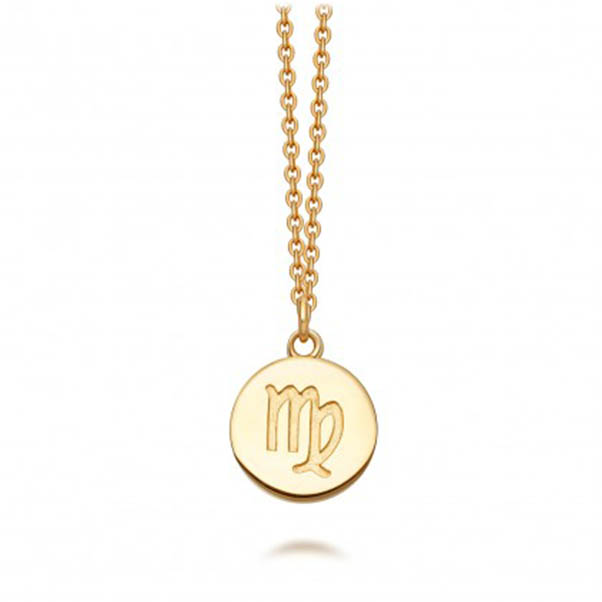 Virgo Zodiac  Astrology Necklace Jewelry