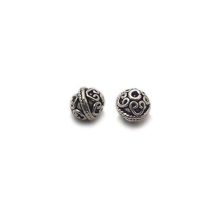 Carved beads wholesaler|handmade silver beads