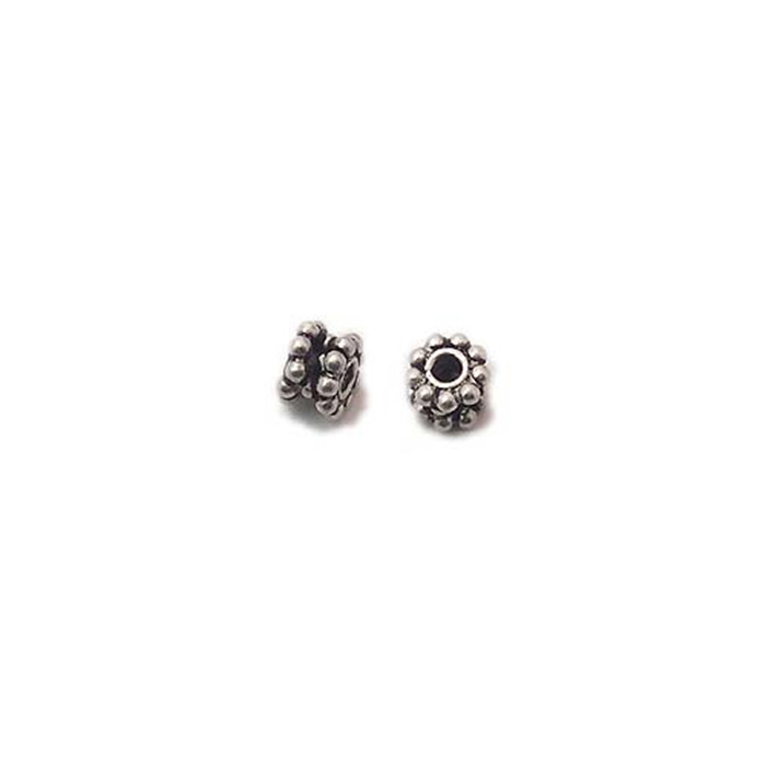 Carved beads for jewelry|hand made silver beads