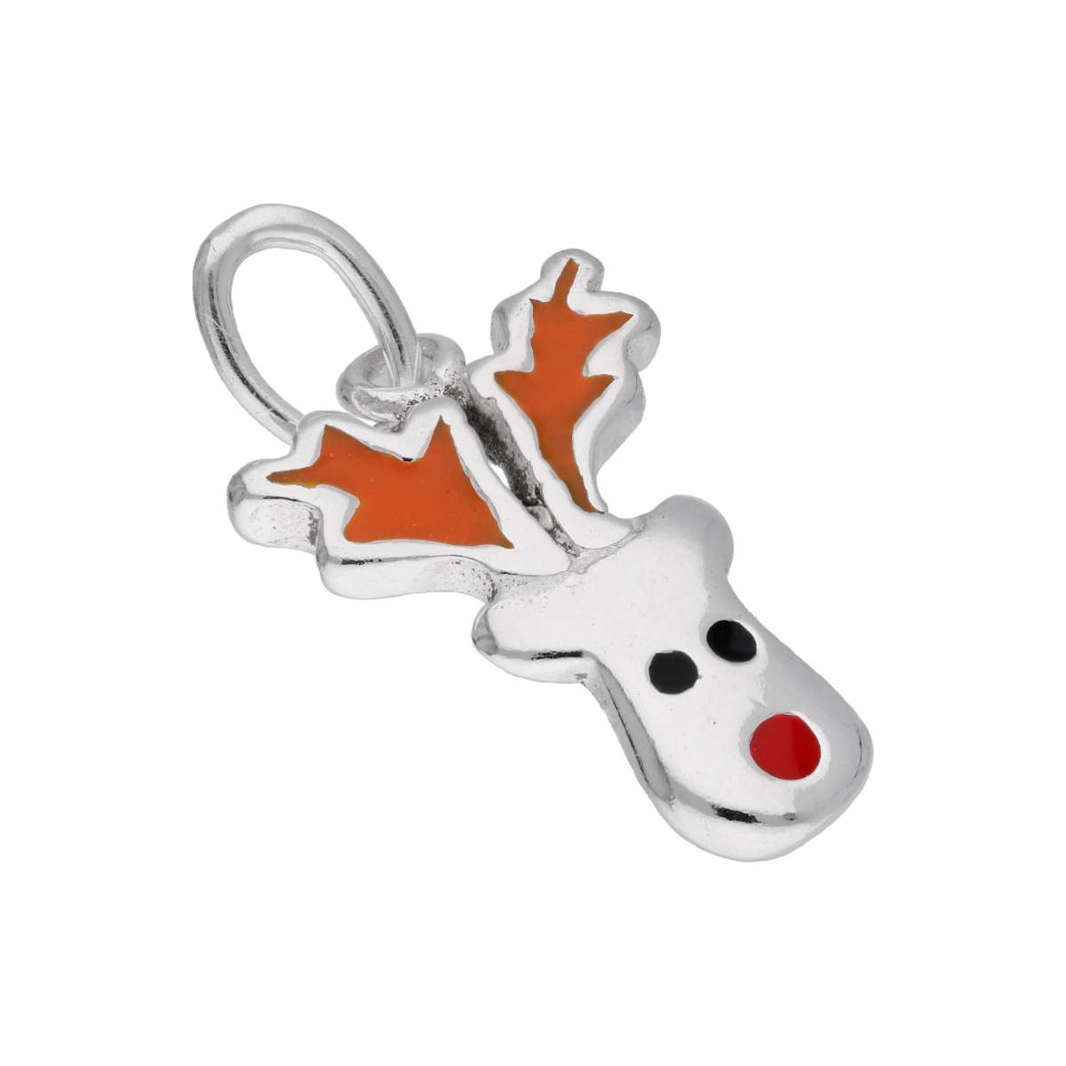 Exporter Of Nose Reindeer Enamel Charm |Wholesaler Wholesale Christmas|