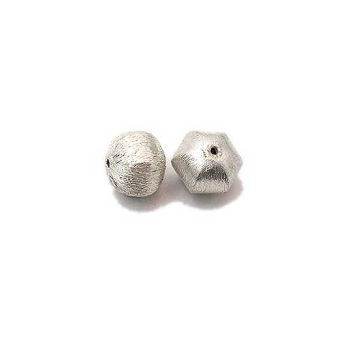 925 Silver Brushed Beads|handmade silver beads