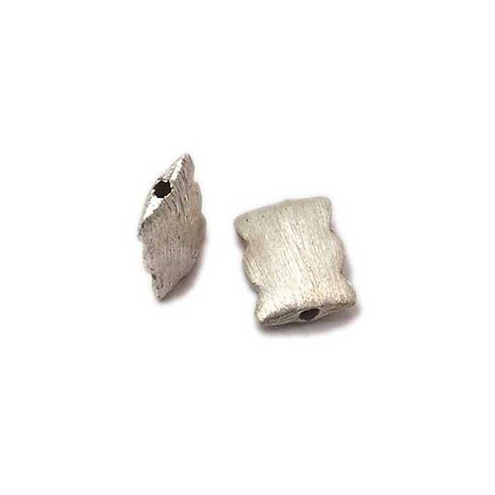 Brushed beads|handmade silver beads