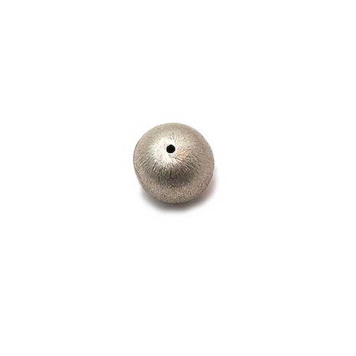 Handmade Brushed Beads|hand made silver beads