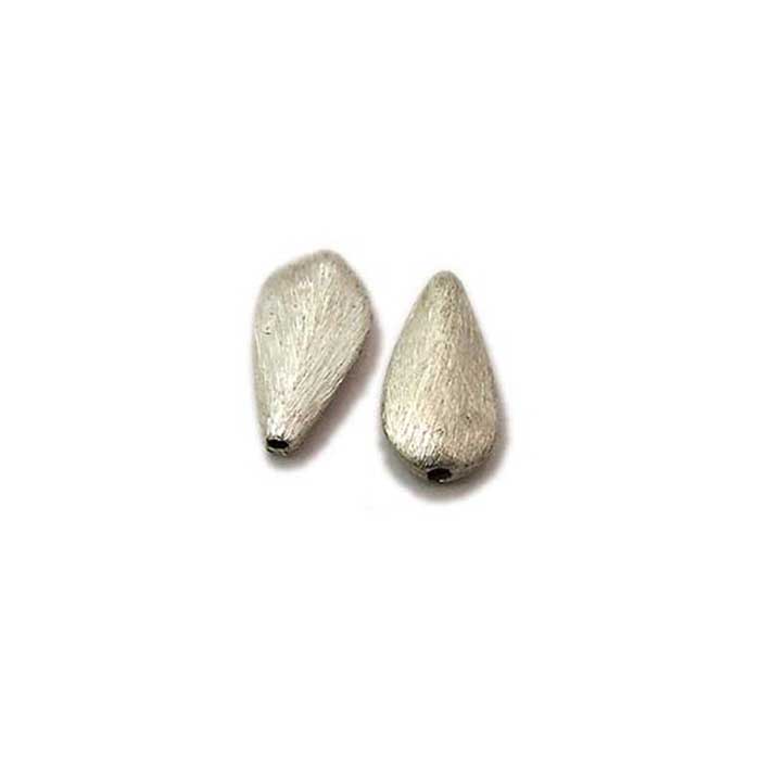 silver Brushed beads|silver beads in india