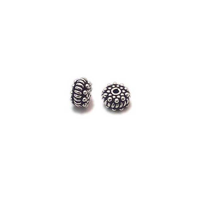 silver Bali beads|handmade silver beads