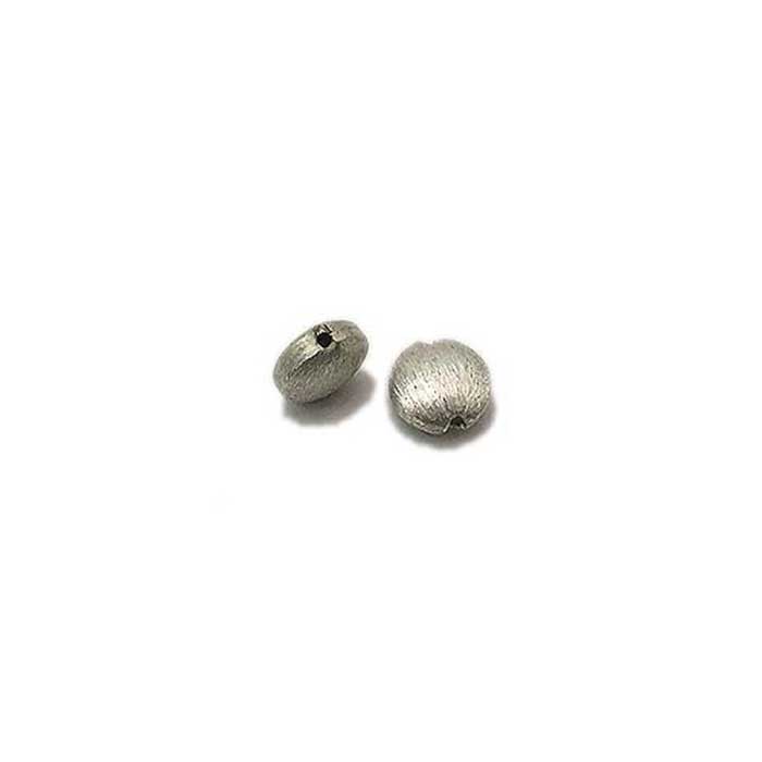 Brushed beads wholesaler|handmade silver beads