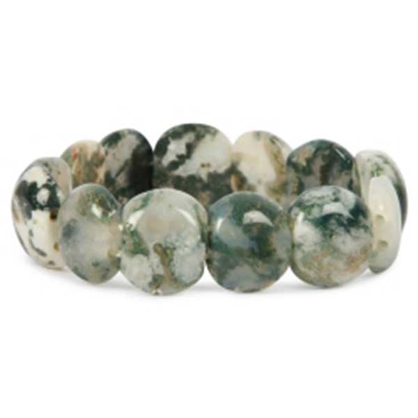 Wholesaler Of Natural Loose Moss Agate Beads Bracelets At Low Price