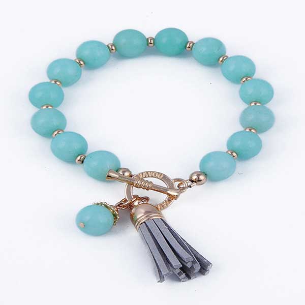 Online Natural Loose Turquoise Beads Handmade Bracelets At Wholesale Price