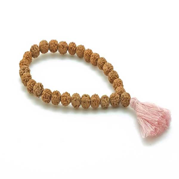 Exporter Of Natural Rudraksha Tassel Wrist Beads Bracelets At Cheap Price